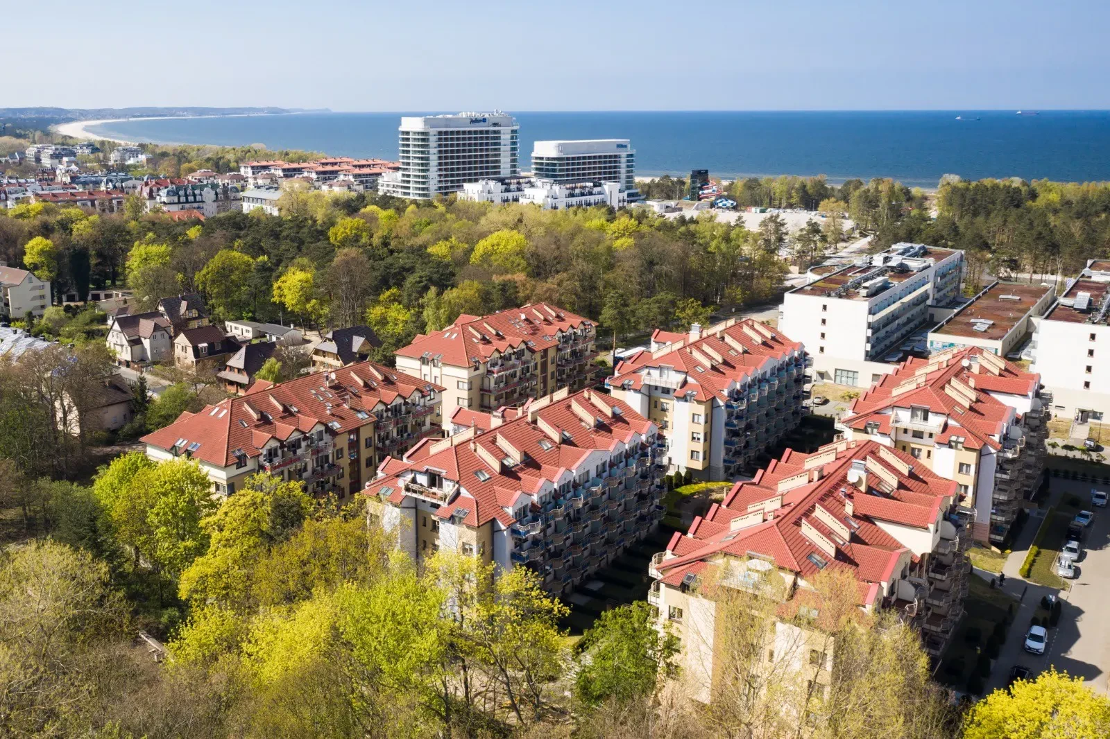 Apartamenty Zdrojowa Świnoujście - widok z góry
